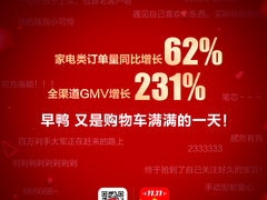 双十一苏宁首日战报：不到12小时销售超17年全天