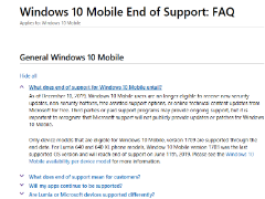 微软停止支持Win10 Mobile 详细计划出炉