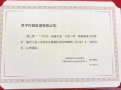 企业精准扶贫优秀案例在京发布，苏宁扶贫模式获殊荣