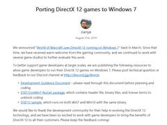 Windows 7回光返照？微软为其添加DX12规范