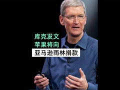 这波很强！苹果捐款修复雨林 库克：火灾让我很悲痛