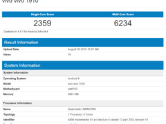惊喜不断！vivo又一款新机跑分曝光：骁龙675+6GB运存