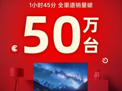 全线产品超大优惠！小米电视双11，仅用时1小时45分销量破50万台
