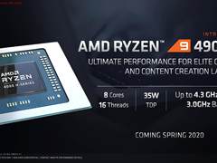 挑战酷睿i9，AMD发布锐龙9 4900H/4900HS两款处理器