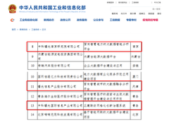 喜讯！工信部大数据示范项目公布，曙光三项目入选！