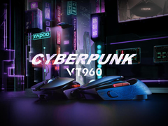 神经机械学纹理，雷柏VT960赛博朋克版电竞游戏鼠标视频