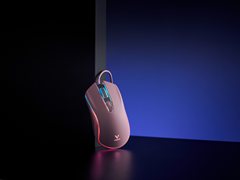 粉嫩甜美 雷柏V305幻彩RGB光学游戏鼠标上市
