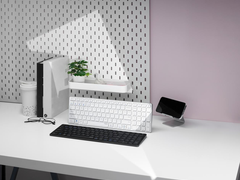 最薄5mm，4台设备切换，雷柏E9350G多模无线刀锋键盘视频