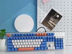 可泡水可防尘 雷柏V530防水背光游戏机械键盘蓝礁湖冰茶详解