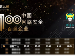 明朝万达再次入选《中国网络安全企业100强》