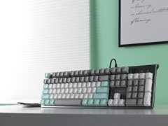 自主红外银轴 雷柏V530防水背光游戏机械键盘椰林莫吉托图赏