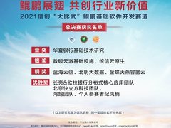 总决赛金银铜奖揭晓，2021信创“大比武”鲲鹏赛道圆满落幕！
