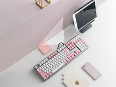 浸水防尘，雷柏V530粉黛冰苏打版防水背光游戏机械键盘上市