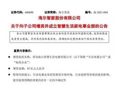 发力智慧生活家电，海尔智家要做万亿赛道“领跑者”