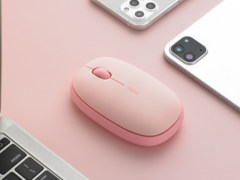 雷柏M650无线多模鼠标蜜桃粉：以陪伴迎接新一年