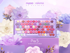 冰粼紫高定，雷柏ralemo Pre 5多模无线机械键盘姹紫嫣红版上市