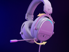 飞翼式头戴轻装上阵，虚拟7.1声道精准辩位，雷柏头戴式耳机女神节限时优惠直降