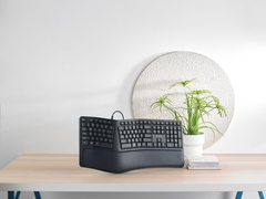 看的见的舒适 雷柏NK8800人体工学有线键盘图赏