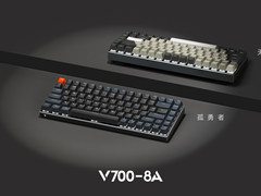 75%配列铝合金边框，雷柏V700-8A多模无线游戏机械键盘视频