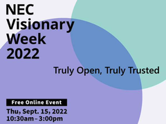 在NEC Visionary Week 2022，洞察社会与商业的未来