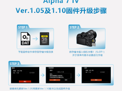 索尼发布全画幅微单™ILCE-7M4 Ver. 1.05及1.10新固件