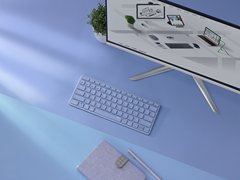 78键精巧布局 雷柏E9050G多模无线刀锋键盘冷艳紫图赏