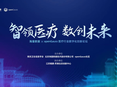 “智领医疗 数创未来”，海量数据携手openGauss为医疗数字化创新赋能