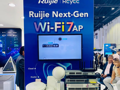 锐捷首款Wi-Fi 7 AP惊艳亮相迪拜海湾信息科技展，整机接入速率19.31Gbps！
