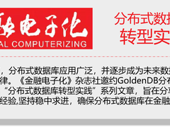 分布式数据库转型实践：国有大型银行主机数据库向国产分布式数据库迁移实践