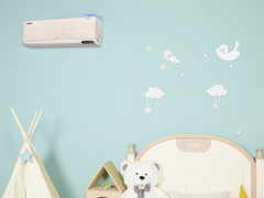 TCL新风空调小蓝翼Ⅲ3D自清洁高效杀菌，空调更干净空气更健康