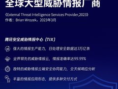 国内唯一！腾讯安全位居全球头部威胁情报厂商行列