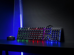 防尘十字口结构 可换机械键帽  雷柏V55S混彩背光游戏键盘上市