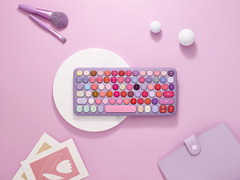 【烟紫】Mini彩妆盘，移动办公，雷柏ralemo Pre 2 多模无线键盘图赏