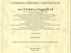 安全性拉满！vivo X Fold2获安全认证及国家奖项