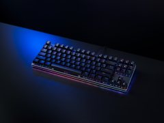 87键紧凑型 防水防尘 雷柏V520RGB-87防水幻彩背光游戏机械键盘上市