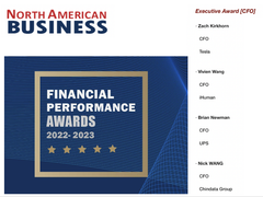 完美世界董事及洪恩CFO王巍巍荣获北美商业“年度最佳CFO”大奖