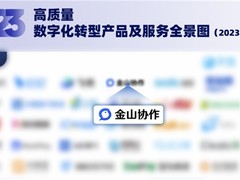 金山办公旗下金山协作入选“高质量数字化转型产品及服务全景图”