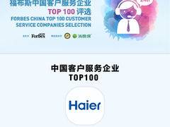 福布斯权威首发！海尔客服入选“中国客户服务企业TOP100”