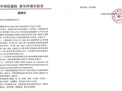 为实时云渲染产业发展提供有力支撑,海马云获信通院感谢信