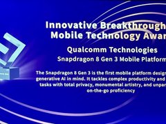 为生成式AI打造，高通第三代骁龙8在MWC获GTI移动技术创新突破奖
