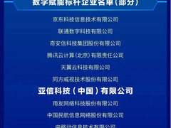 亚信科技入选“2023北京市数字经济标杆企业”