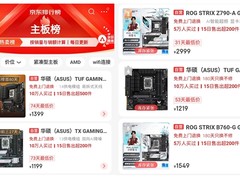 称霸京东主板热卖榜前五 618装机选华硕主板