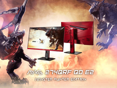 微星与《怪物猎人》联名显示器上市 红色超吸睛