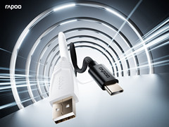 支持8K回报率 雷柏P2-AC外设电源伞绳数据线（USB-A+USB-C）上市