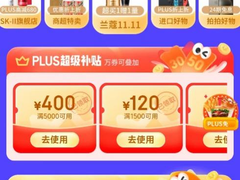 京东11.11提前领800元PLUS会员超级补贴 爆款好物真5折