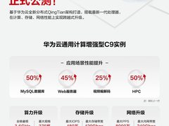 华为云全新一代云服务器C9公测：性能跃升，旗舰体验