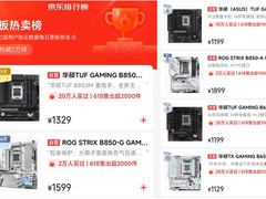 华硕X870/B850主板618雷霆出击 称霸京东热卖榜