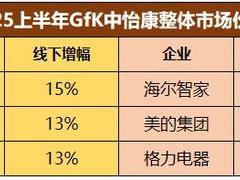 2025H1家电业两极分化：强者更强