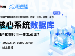 论道国产数据库规模化替代：核心系统替代下一步怎么走？ | 直播预告
