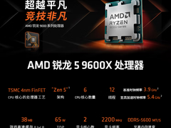 11.11大促价真香！AMD 锐龙5 9600X近期低价等你抢购